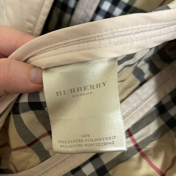 Burberry Barn Jacket/Coat Off White With Novacheck Lining/Cuffs Size S - Picture 11 of 16